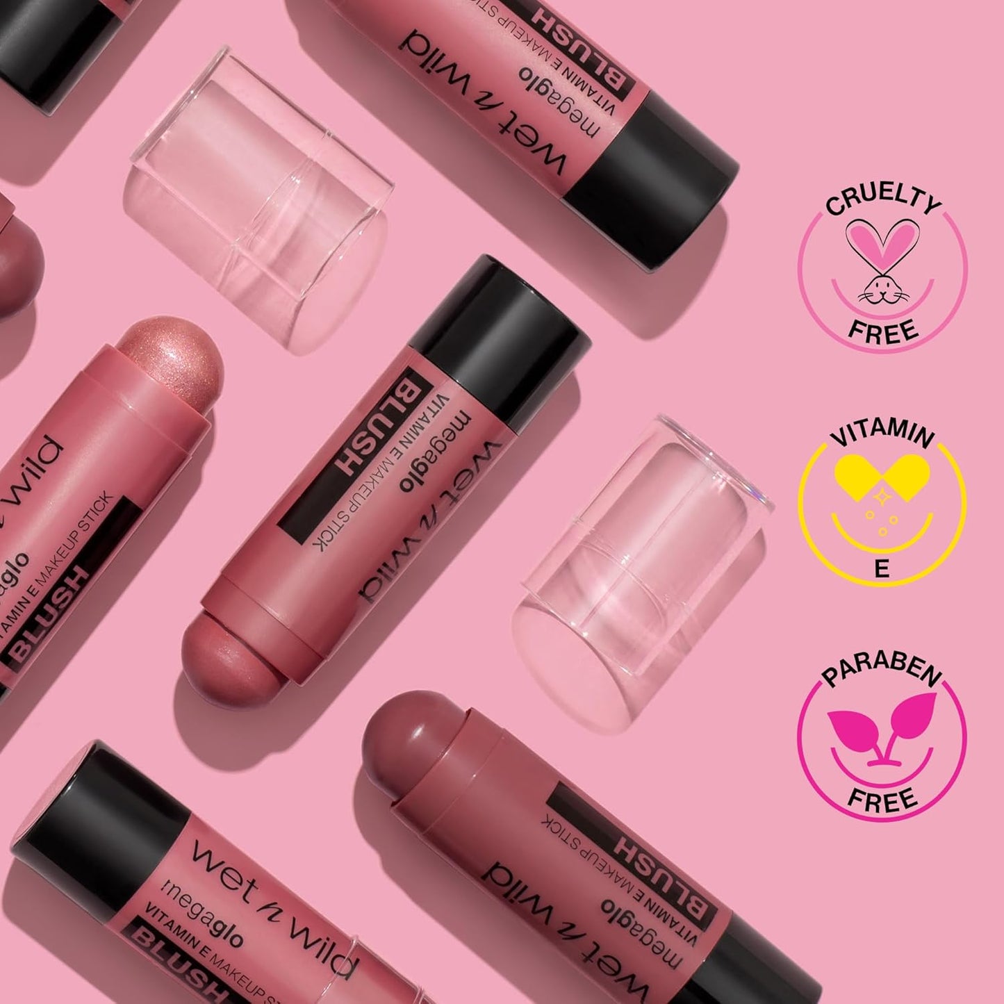 Wet n Wild MegaGlo Makeup Stick - Buildable Color for Versatile Looks | Cruelty-Free & Vegan - Floral Majority