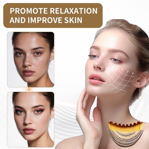 LEPIAOPIAO Upgrade Lymphatic Contour Face Brush,Lymphatic Drainage Brush,Dry Lymphatic Drainage Massager,Ergonomically Designed to Fit The Skin Precisely