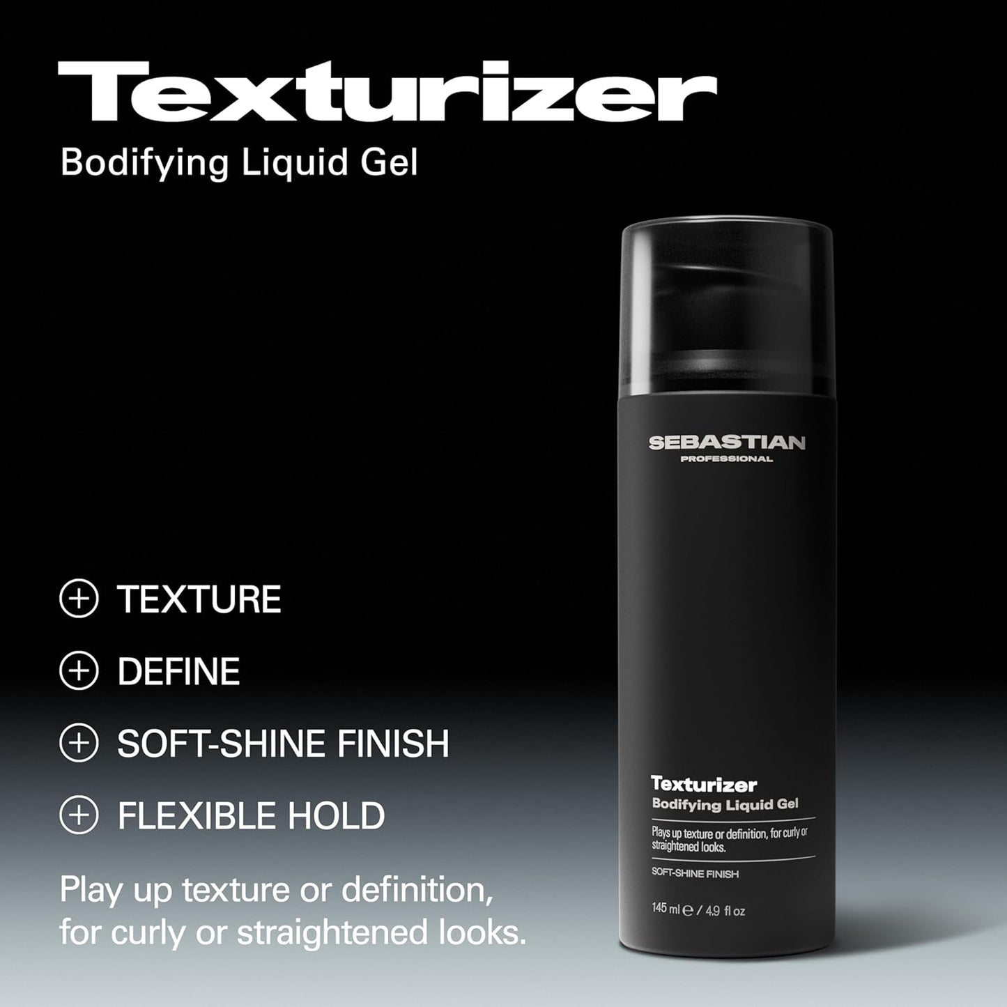 Sebastian Professional Texturizer - Flexible Hold & Textured Definition | Bodifying Liquid Gel, 4.9 fl oz
