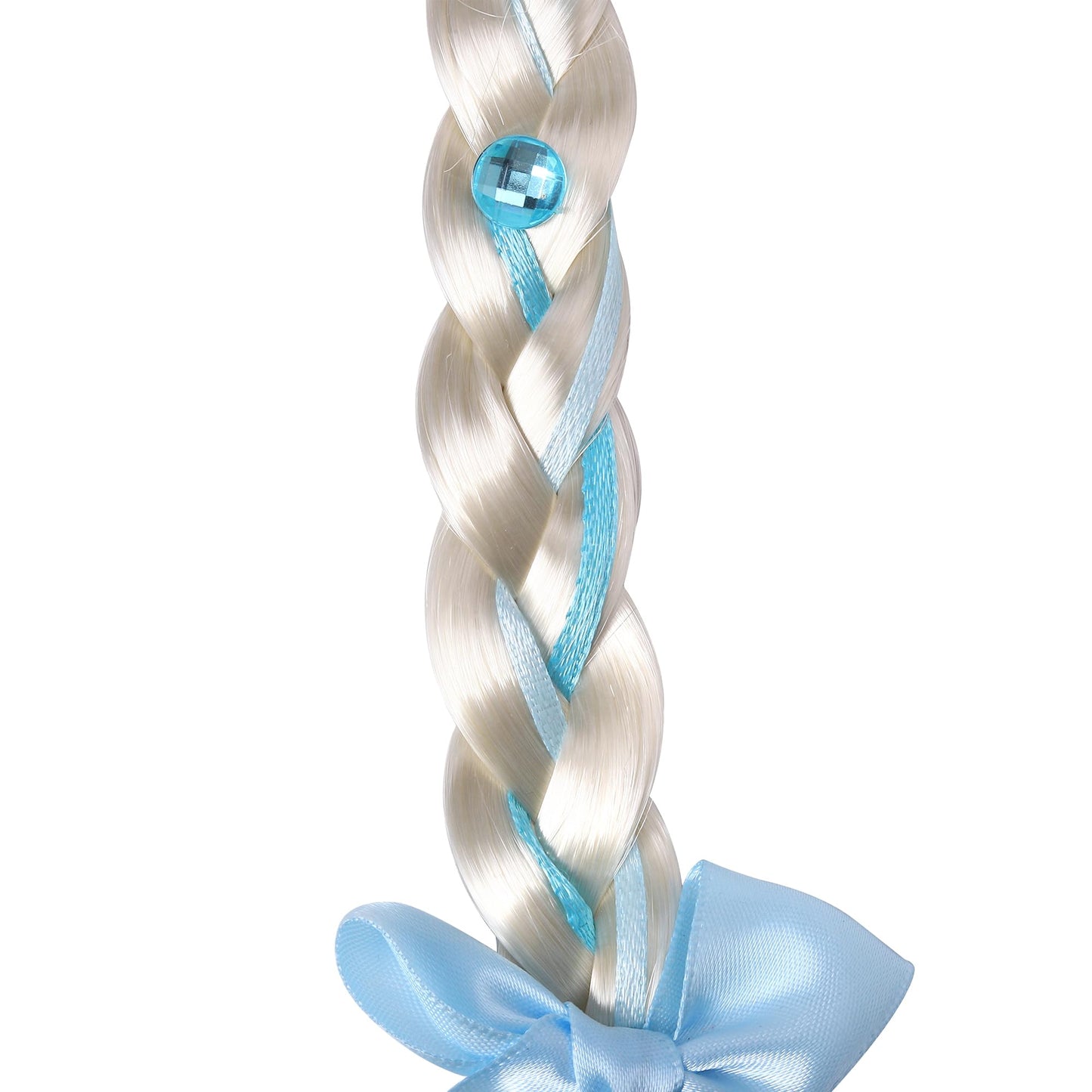 Jaqakid Elsa Costume for women,Princess Dress up Wigs, Princess Elsa Long Braided Wig Headbands for Girls Cosplay Hairpiece Costume