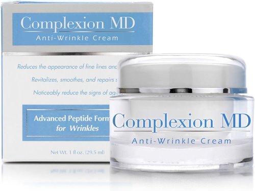 Complexion MD Advanced Anti-Wrinkle Cream - Clinically Tested Multi-Peptide & Hyaluronic Acid - Hypoallergenic Face Moisturizer - 1 Ounce
