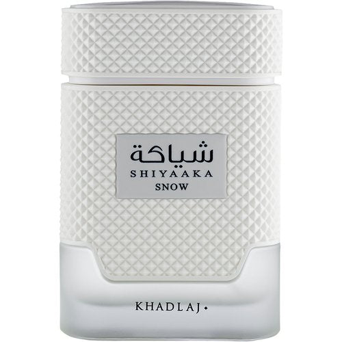 Khadlaj Shiyaaka Snow – Citrusy, Woody, Spicy, Aromatic – Eau De Parfum Spray-Long-Lasting Fragrance for Men, 3.4 Ounce / 100 ml