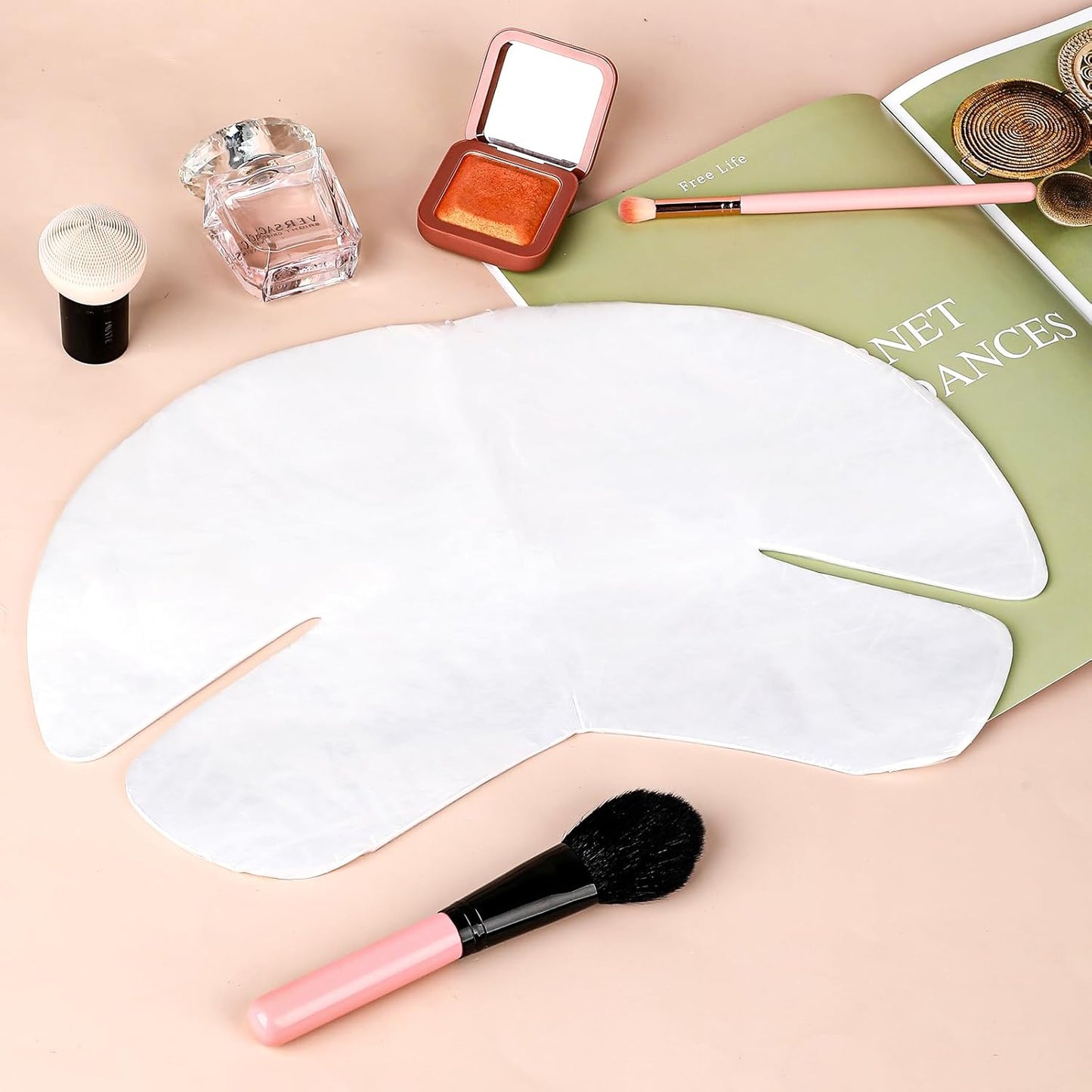 Skiennix Neck Wrinkle Mask - 200 Disposable Sheets for Moisture Lock & Firming | DIY Skin Care
