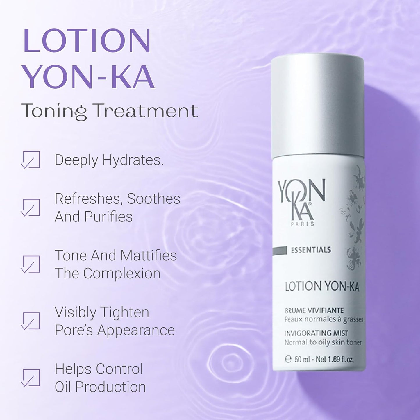 Yon-Ka Vitamin C Travel Set - Gentle Face Milk Cleanser, Toner & Serum | Revitalize Dry or Sensitive Skin | 3-Piece Kit