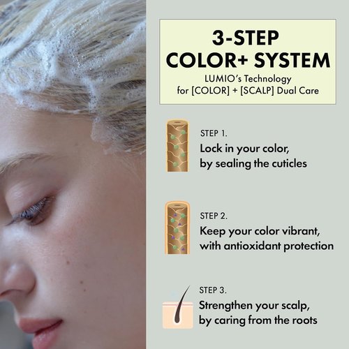 Lumio Color+ Scalp Balancing Shampoo - Color Safe Deep Cleansing for Color-Treated Hair, 15.89 fl. oz.