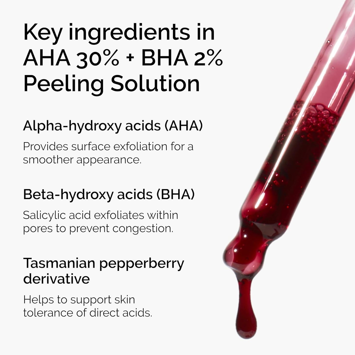 The Ordinary AHA 30% + BHA 2% Peeling Solution - Advanced Exfoliating Peel for Radiant Skin