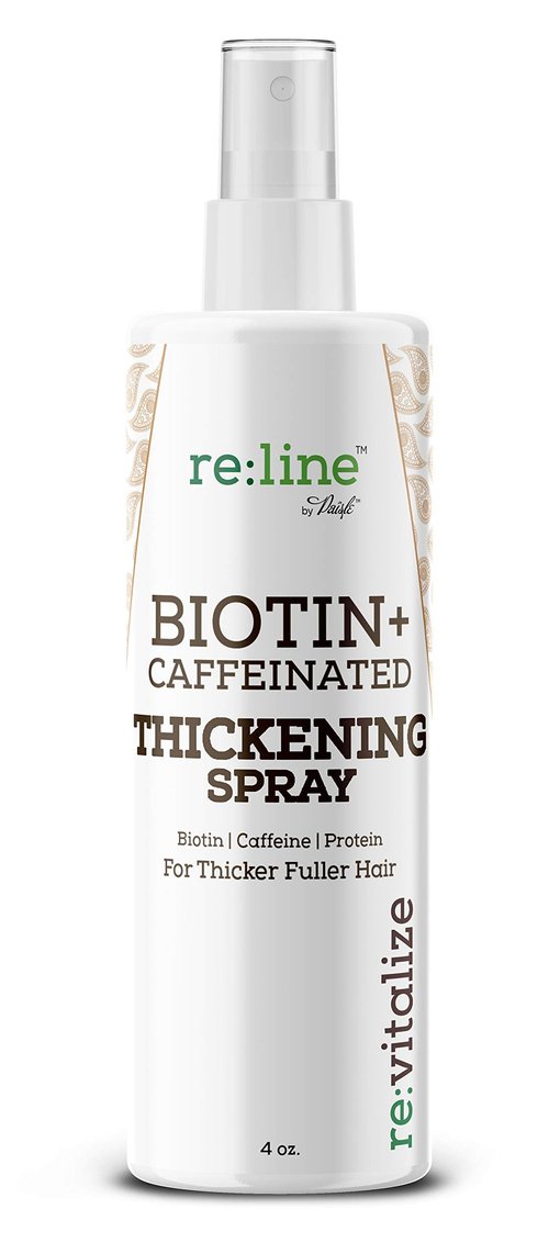 Biotin Hair Thickening Spray for Volume and Growth - NATURAL Volumizer with CAFFEINE for Thicker, Fuller Hair in Seconds