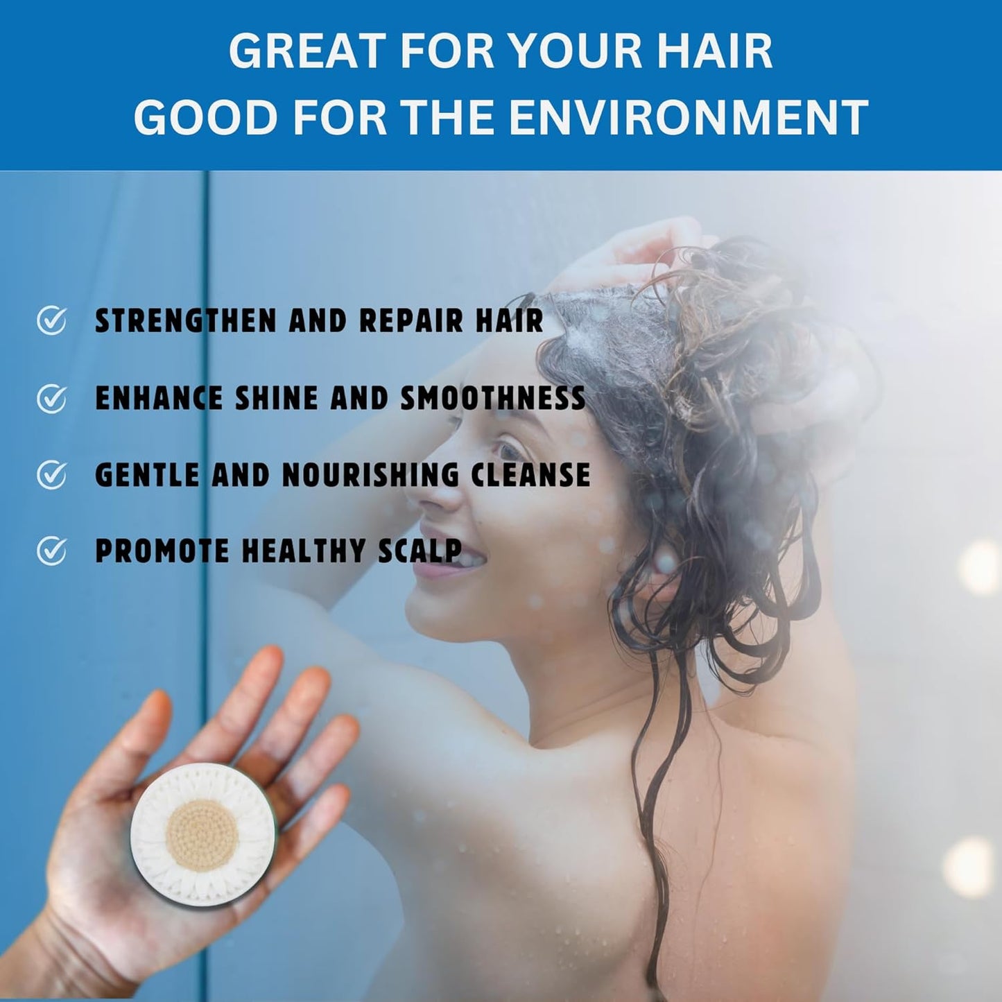 Skiennix Rice Water Shampoo Bar - Natural Hair Growth Formula with Coconut Oil | Eco-Friendly & Vegan - 3.5 oz