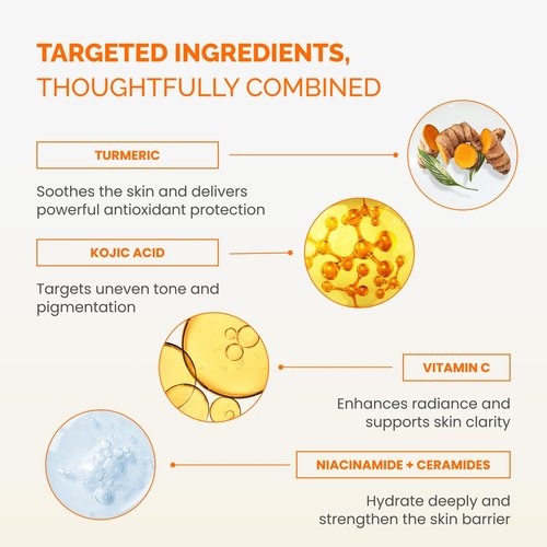 PLANTIFIQUE Kojic Acid & Turmeric Cleansing Pads - 60 Exfoliating Facial Pads for Radiant Skin