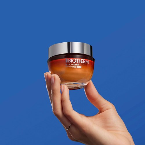 Biotherm Blue Therapy Night Cream - Revitalize Dehydrated Skin with Amber Algae | 1.7 Fl. Oz.