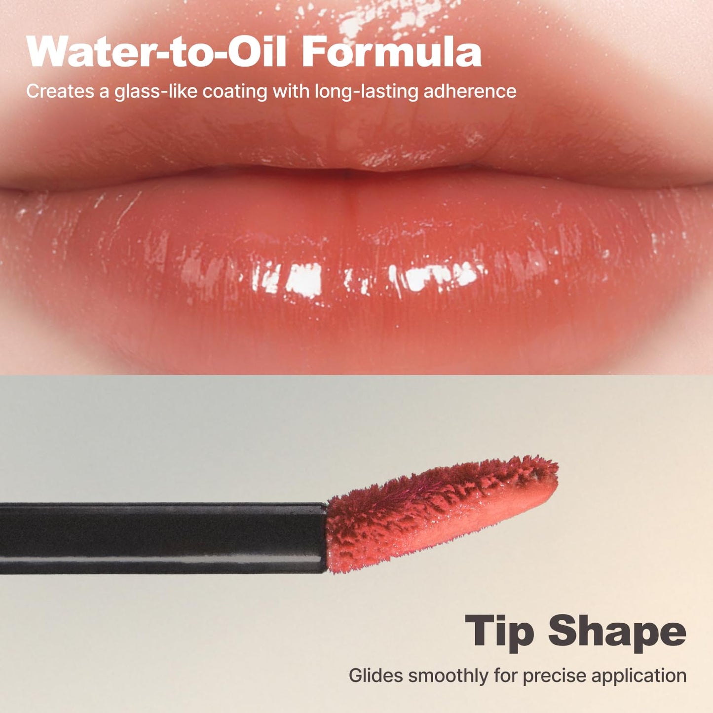 DINTO Blur-Glowy Lip Tint - Hydrating, Long-Lasting Glossy Finish | Lightweight, Non-Sticky, Vegan, 0.11 fl. oz.
