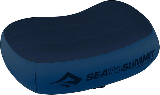 Sea to Summit Aeros Premium Inflatable Travel Pillow - Regular Size, Navy Blue Comfort