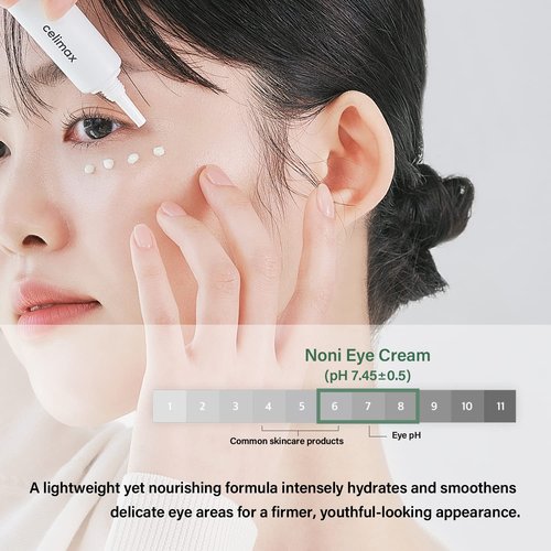 celimax Real Noni Eye Cream | with Noni Extract & Bakuchiol (Retinol), Anti Aging, For Wrinkle, Crows Feet & Under Eye, Dark Circles, Brightening, Hydrating, Sensitive For Skin, 20ml