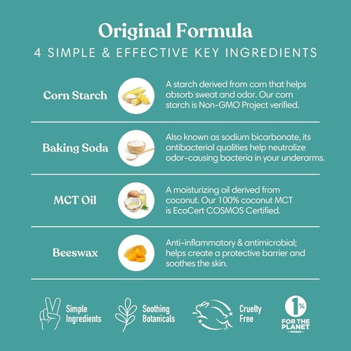 Humble Aluminum-Free Deodorant - Black Spruce Natural Stick for Long-Lasting Odor Control - 1 Pack