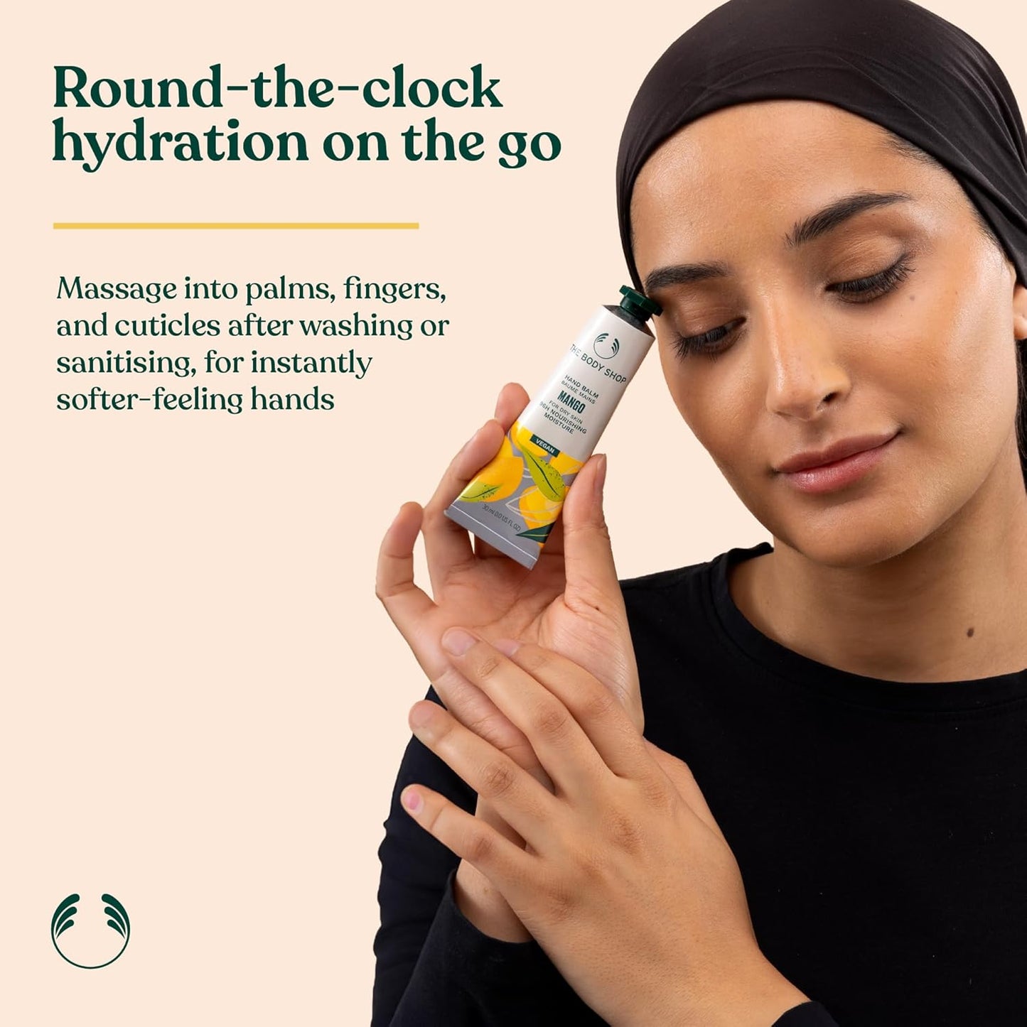 The Body Shop Handcare Collection Gift Set - 5 Vegan Hand Balms in British Rose, Shea, Moringa, Mango & Almond Milk