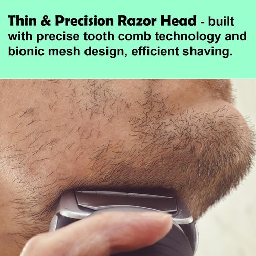 Braun Series 5 Replacement Head 52S - Compatible Wet & Dry Foil and Cutter for S5 Shavers (1 Count)