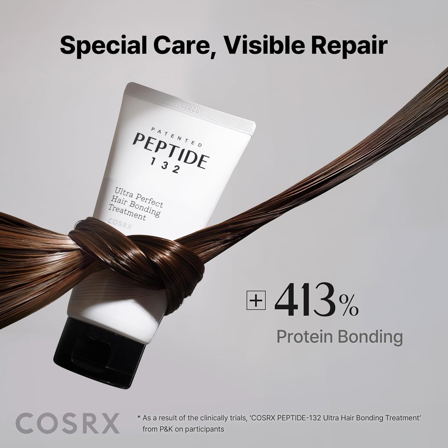 COSRX PEPTIDE 132 Hair Bonding Repair Treatment - Deep Conditioner for Damaged Hair, Repairs Breakage & Split Ends - 8.11 fl oz