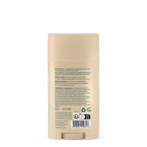ATTITUDE Aluminum Free Deodorant - Natural Ingredients, EWG Verified, Sandalwood & Cedar Scent | 2.64 Oz