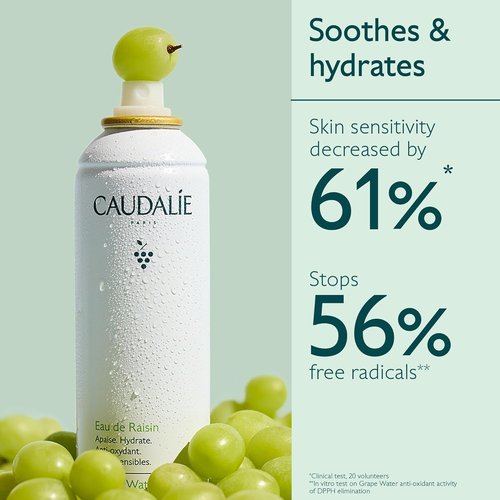 Caudalie Grape Water Face Mist - Hydrating & Refreshing Spray for All Skin Types