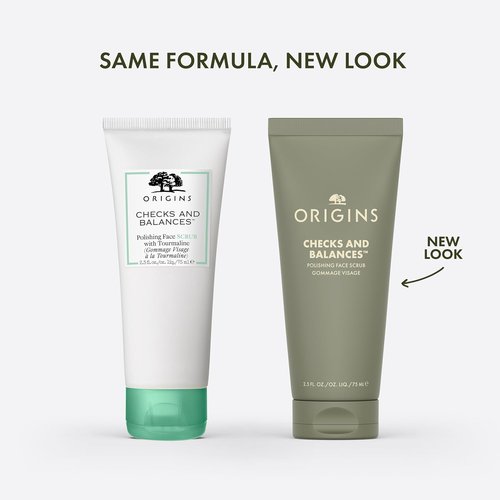 Origins Checks and Balances Polishing Face Scrub - Gently Exfoliates for Smooth Skin & Minimized Pores | 2.5 Fl Oz