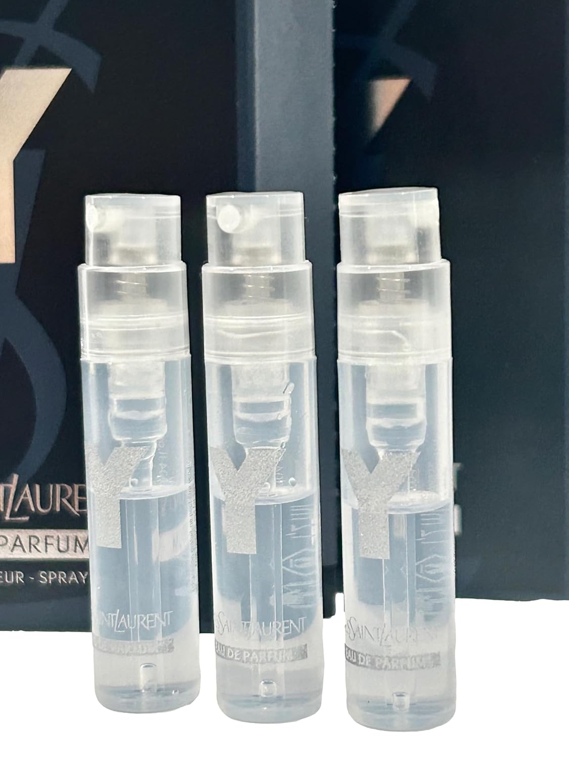 Yves Saint Laurent Y Men EDP Sample Perfume - Trial Size 1.2 ml | Set of 3 Partially Filled Vials