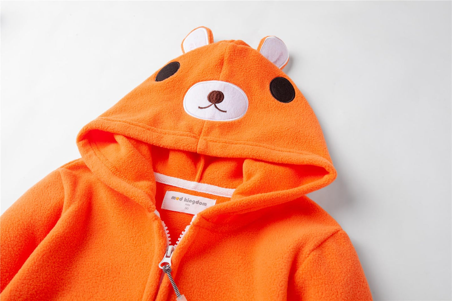 Mud Kingdom Adorable Kids Fleece Animal Costume Hoodies 6T Orange Bear