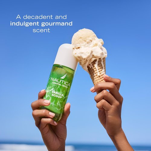 Nautica Vanilla Scoop Hair & Body Mist - Decadent Gourmand Scent with Pistachio & Cherry Blossom, 8 fl oz