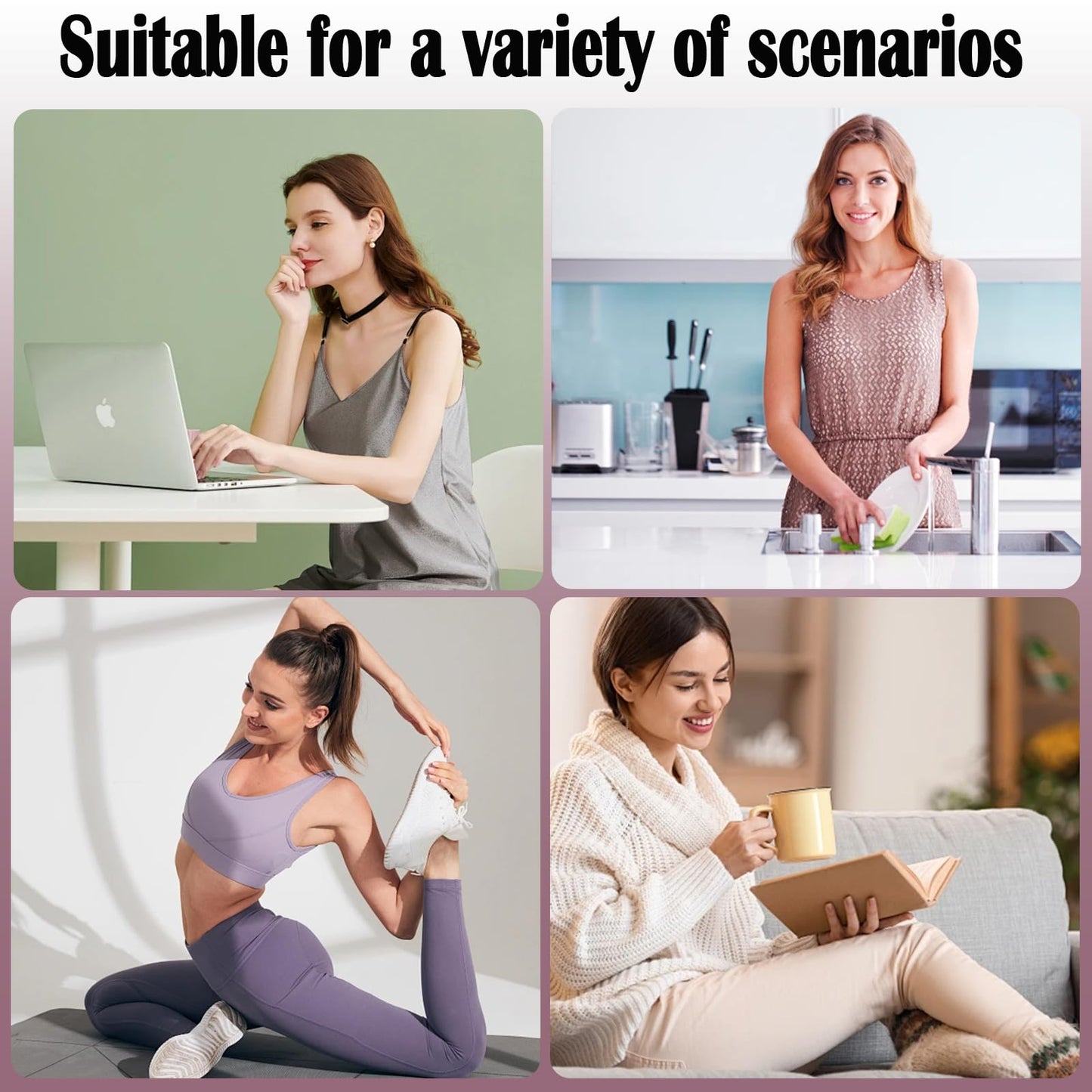 FMOYSIEN Chin Strap for Women, Full Wrap Face Strap,Adjustable V Line Mask, Breathable,Comfortable Chin Strap for Sleeping, Purple