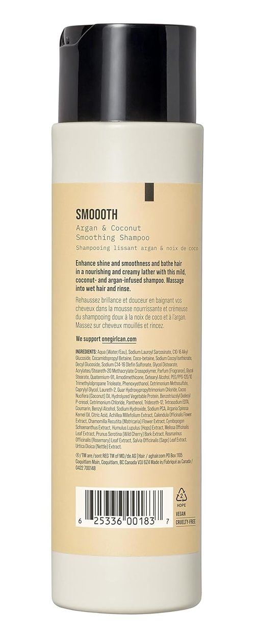 AG Care Coconut Smoothing Shampoo - Nourishing Formula for Silky Hair | 10 Fl Oz