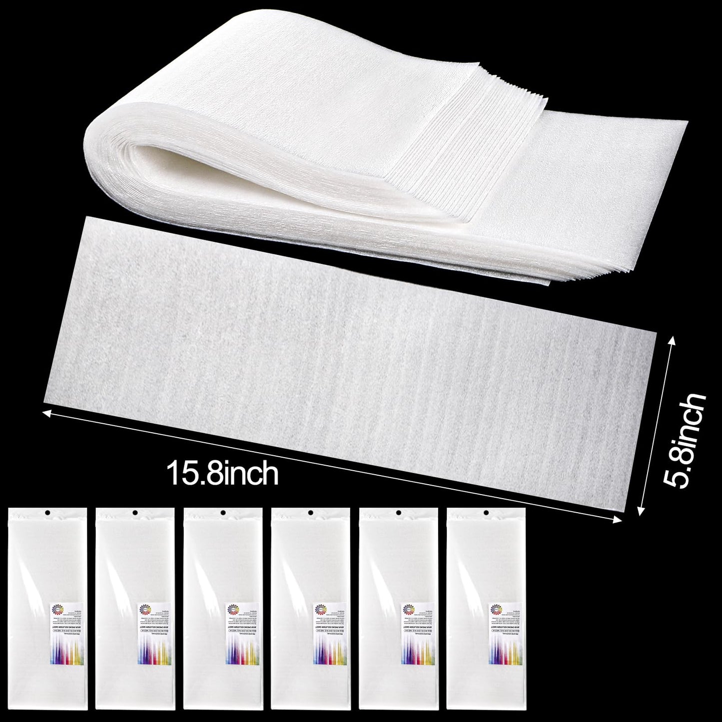 Yarlung 300 Pcs Hair Dye Paper Foam Hair Wraps, Professional Hair Dyeing Isolation Sheets, Hair Coloring Mesh Hair Highlighting Strips for Hair Styling Salon Barber