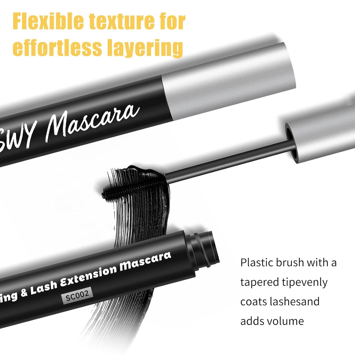 Sky High Telescopic Tubing Mascara - Waterproof, Essence-Infused for Lengthening & Volumizing Lashes