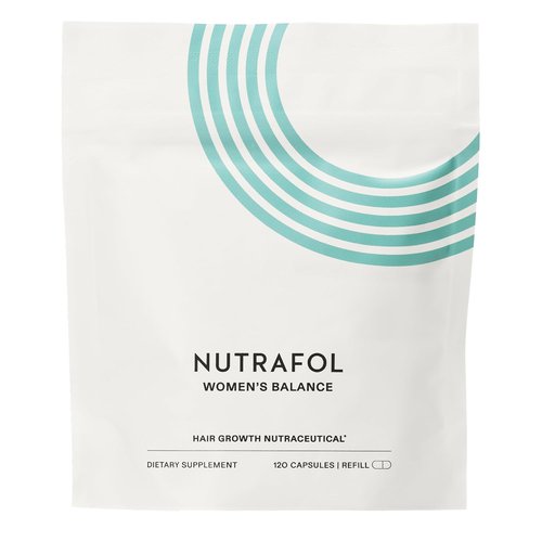 Nutrafol Women's Balance Hair Growth Supplements - Clinically Proven for Thicker Hair | 1 Month Supply Refill Pouch