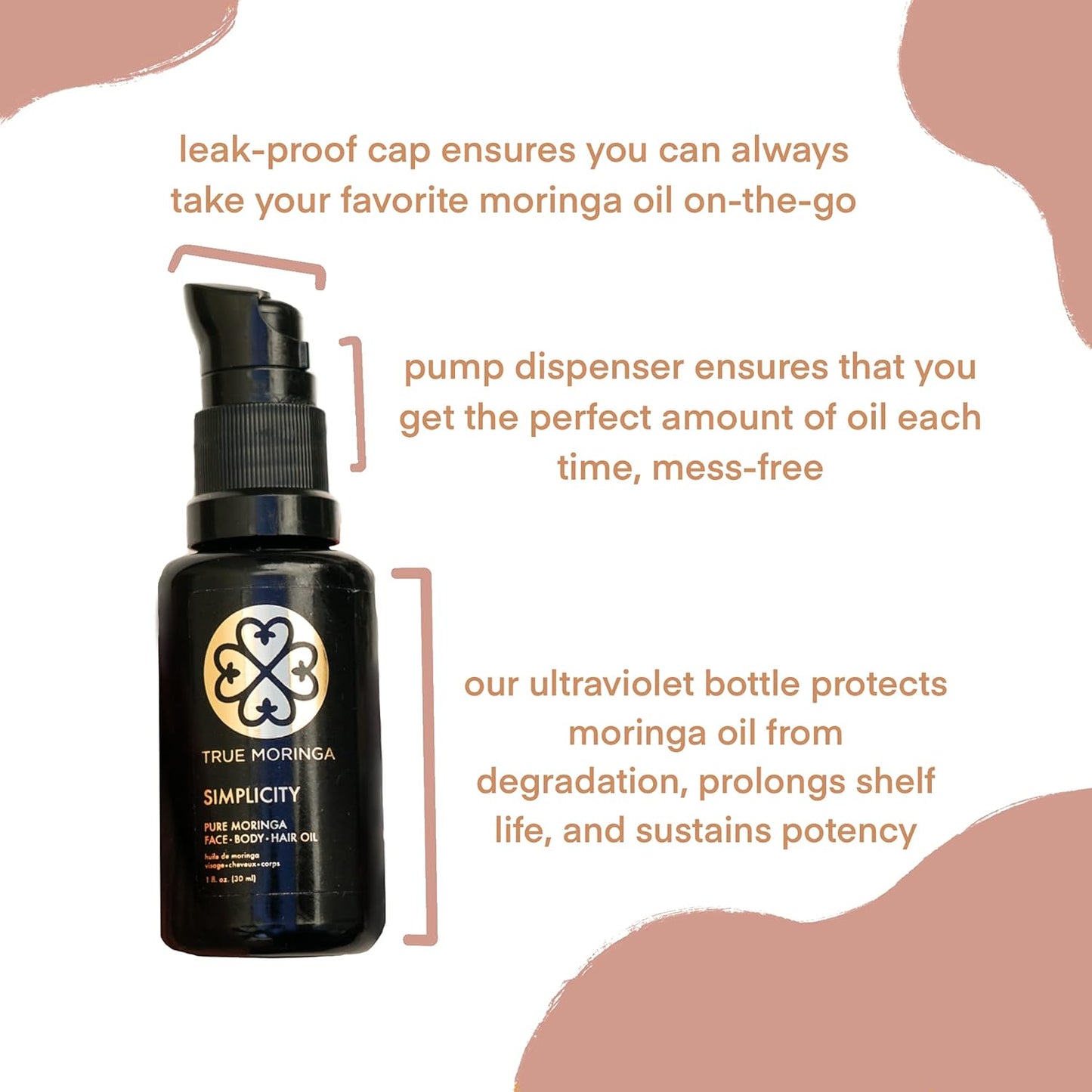 True Moringa Oil - 100% Pure Cold-Pressed Oil for Face, Body & Hair | Anti-Aging, Brightening, Vegan - Lavender, 30 ml