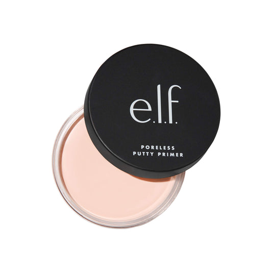 e.l.f. Poreless Putty Primer, Minimizes Pores & Preps Skin, Creates a Flawless Base, For All Skin Types, 0.74 Oz (21g)