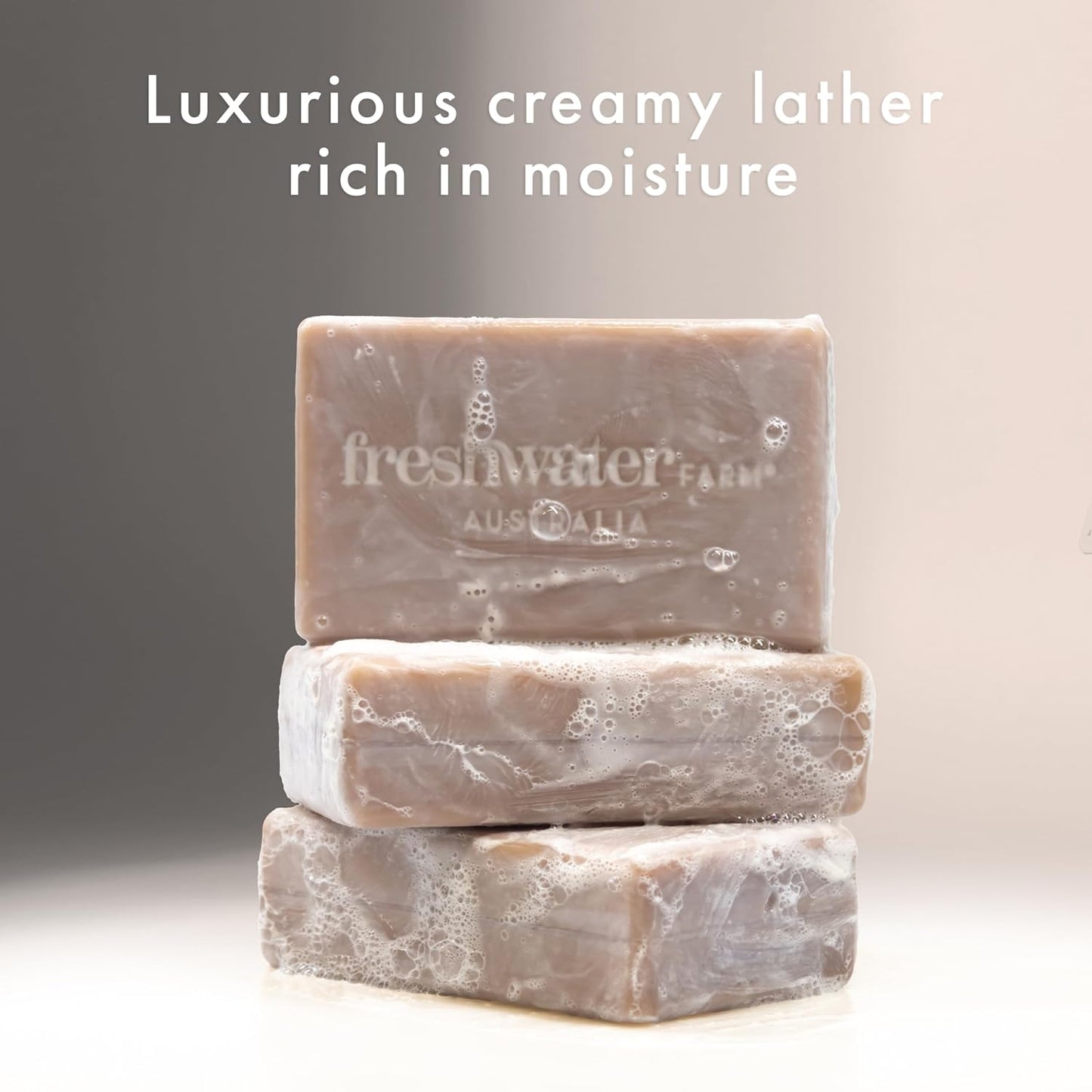 Freshwater Farm Australia Castile Body Soap Bar - Soothing Manuka Honey & Vanilla Bean | 7 oz, 8-Pack for Dry Skin