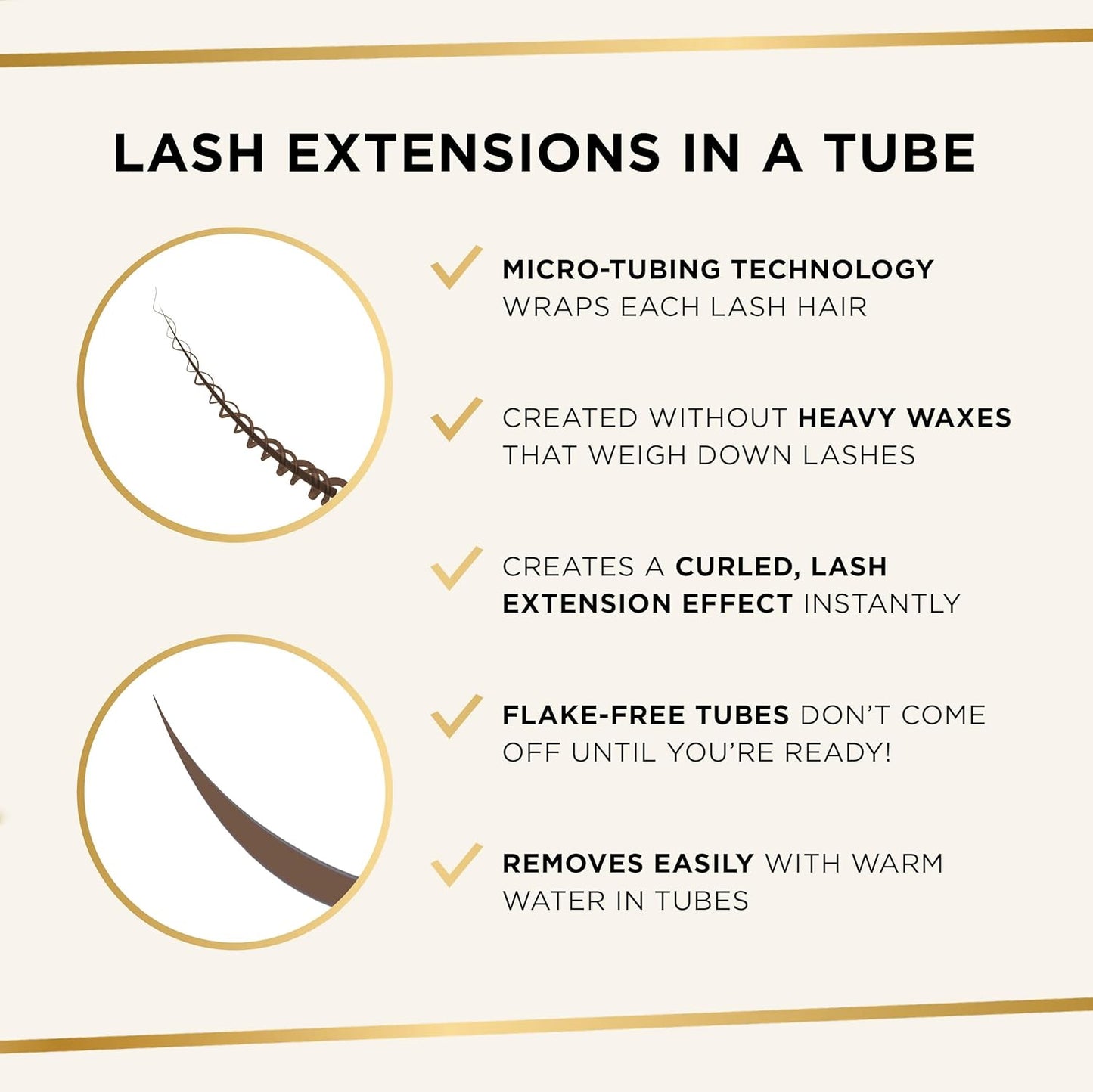 Tarte Tartelette XL Tubing Mascara - Extra-Bold Lash Extensions with Peptide, Smudge-Proof & Vegan, Easy to Remove