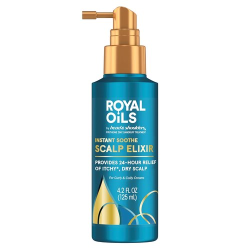 Head & Shoulders Royal Oils Scalp Elixir Treatment - Cooling Menthol & Peppermint Oil for Instant Hydration | 4.2 fl oz