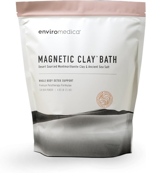 Enviromedica Magnetic Bentonite Clay Bath - Rejuvenating Soak with Himalayan Salt | 500g Body & Face Mask