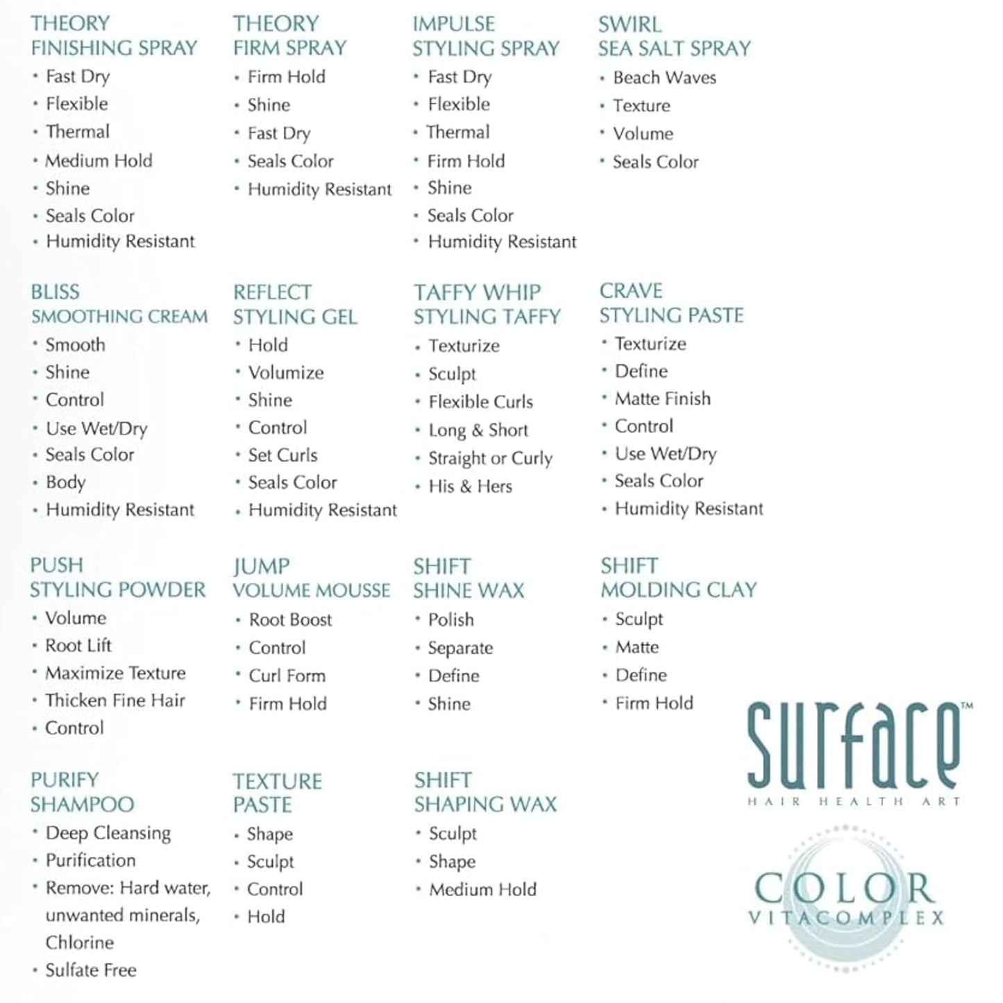 Surface Hair Theory Styling Spray - Fast-Drying Flexible Finish with Medium Hold | 8 oz
