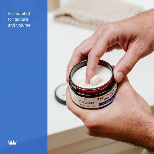 Cremo Hair Thickening Paste for Men - Premium Barber-Grade Styling Paste, High Hold & Low Shine, 4 Oz