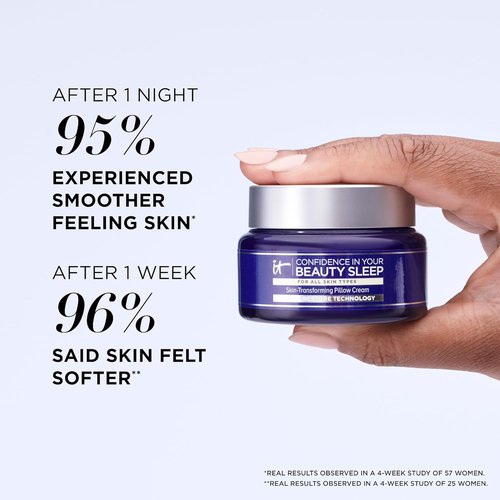 IT Cosmetics Confidence In Your Beauty Sleep Night Cream - Anti-Aging Moisturizer with Ceramides & Hyaluronic Acid for Fine Lines & Wrinkles