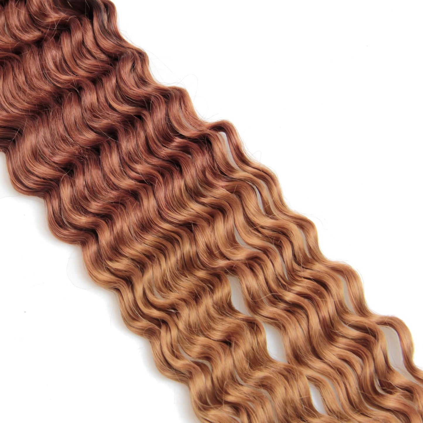 YXCHERISHAIR 8 Packs Boho Hair For Braiding Curly Braiding Hair for Boho Braids Ombre Deep Wave Bulk Hair Wet and Wavy Bohemian Braiding Hair Extensions No Weft(1B/30/27, 26inch)