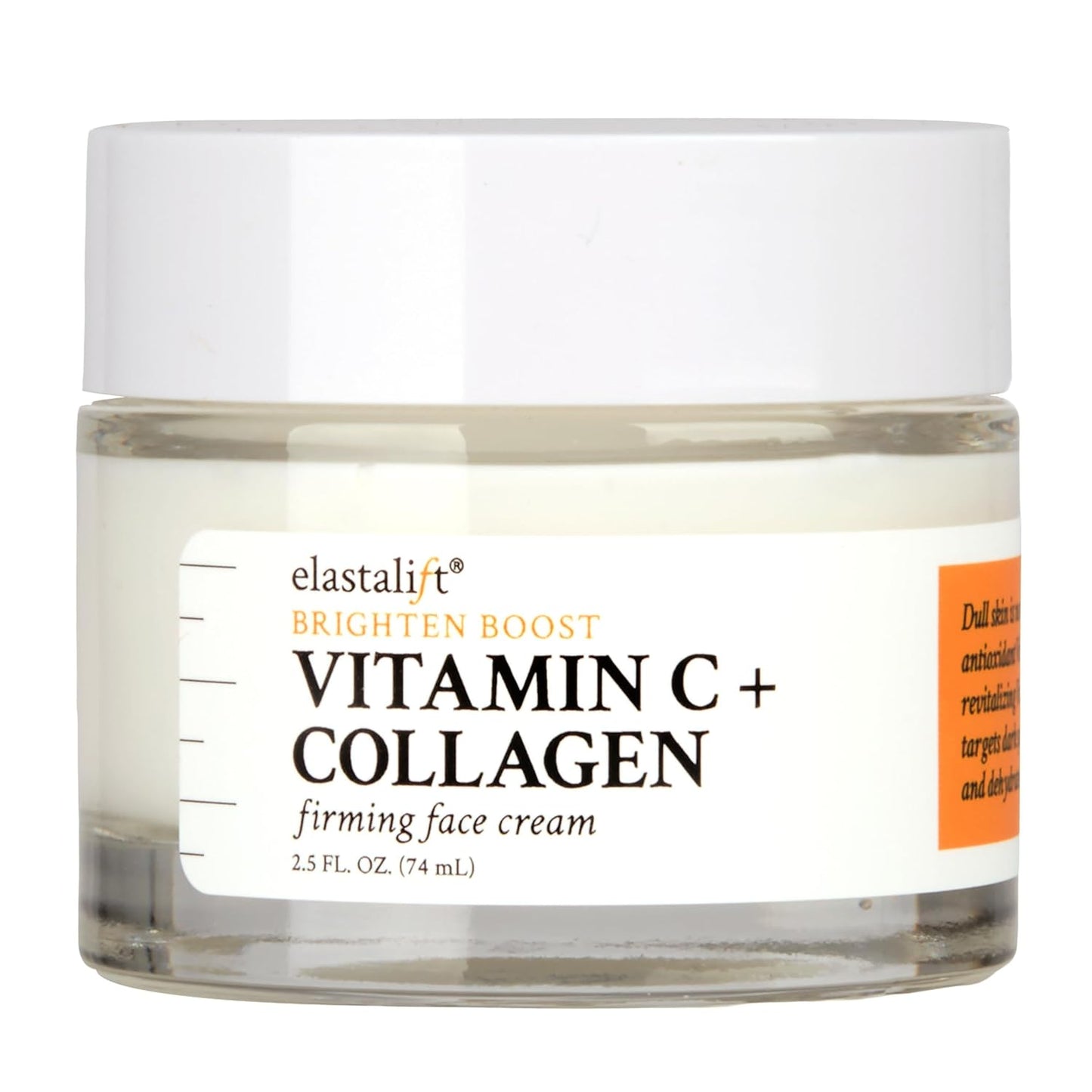 Elastalift Vitamin C Firming Face Cream - Potent Moisturizer for Dry Skin & Wrinkles | 2 Fl Oz