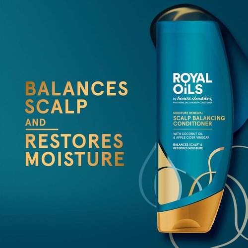 Head & Shoulders | Anti-Dandruff Conditioner with Coconut Oil - Moisture Renewal for Natural & Curly Hair, 13.5 fl oz