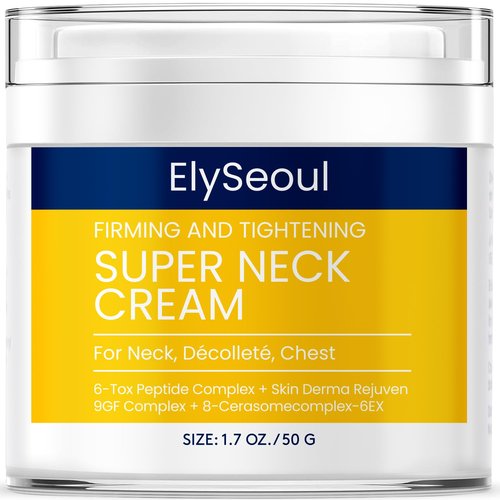 ElySeoul Neck Cream - Firming & Tightening Anti-Aging Treatment for Crepey Skin & Wrinkles