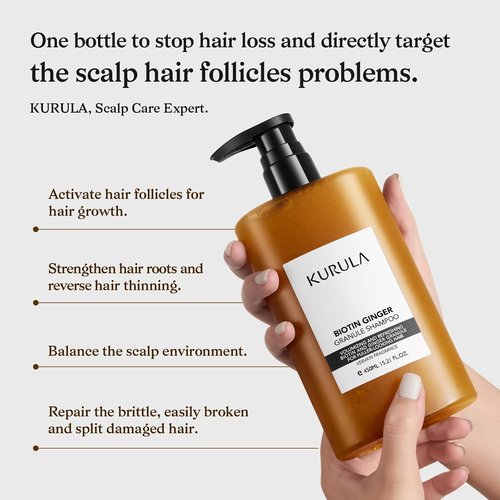 **Skiennix Biotin Ginger Volumizing Shampoo - Lightweight Cleansing for Oily Scalp & Fine Hair**