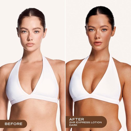 Loving Tan 2 Hr Express Self Tanning Body Lotion - Dark, Hydrating & Streak-Free Glow | 3.3 fl oz