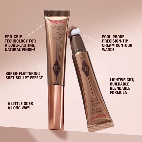 Charlotte Tilbury Hollywood Liquid Contour Wand - Easy Contour Stick & Liquid Bronzer for Natural Sculpting