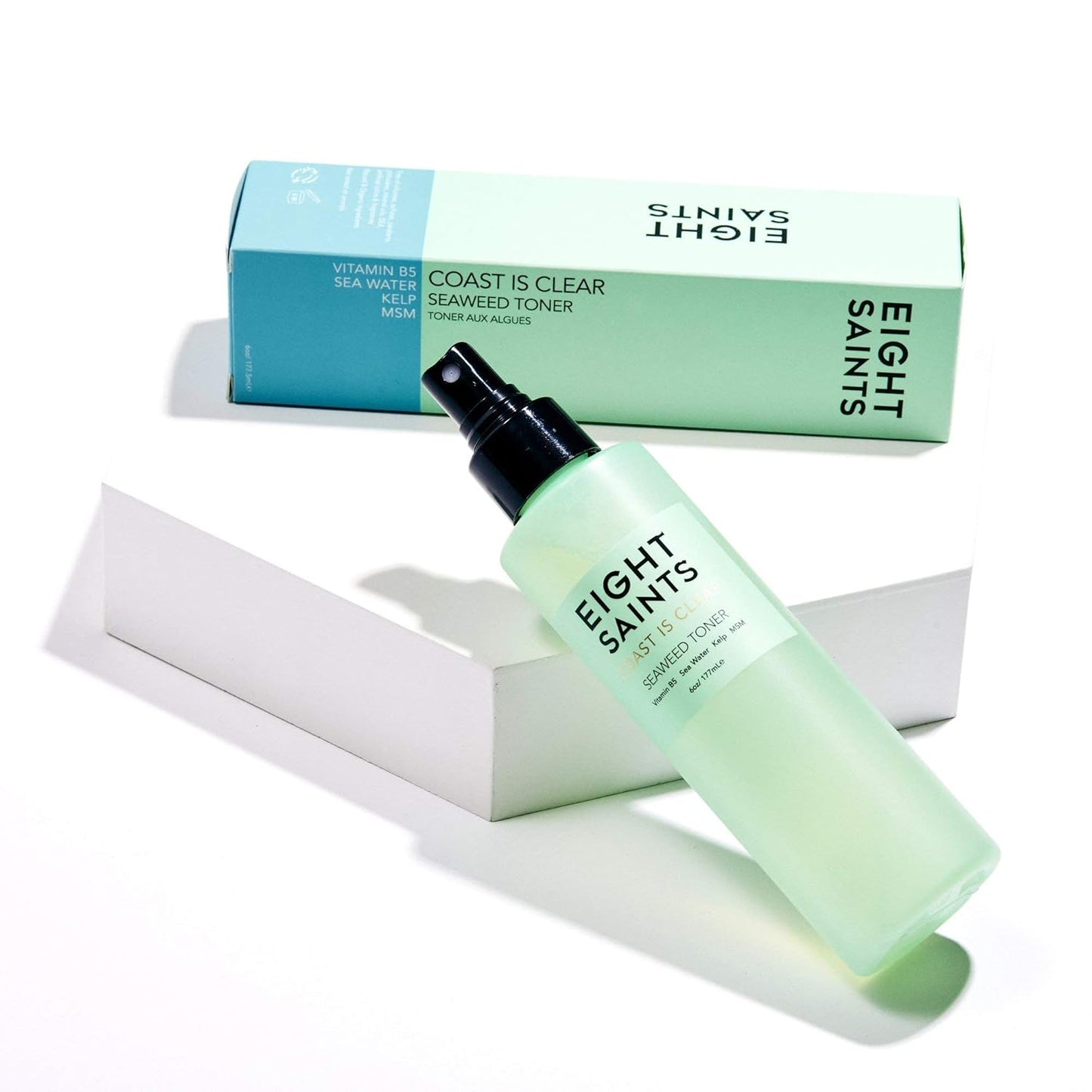 Eight Saints Coast Is Clear Seaweed Anti-Aging Face Toner - Natural, Alcohol-Free, Minimizes Pores | 6 Ounces