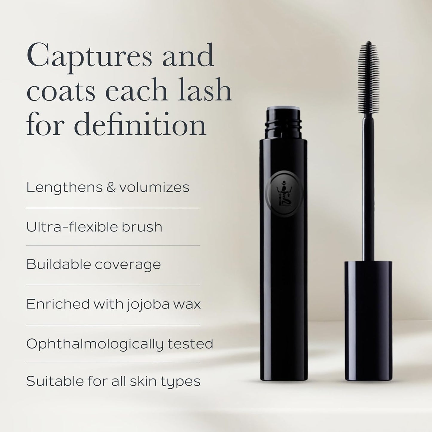 Sothys Essential Mascara | Black | Lengthening Lash-by-Lash Definition Without Clumping | Volumizing & Structuring Formula with Jojoba Wax
